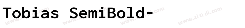 Tobias SemiBold字体转换
